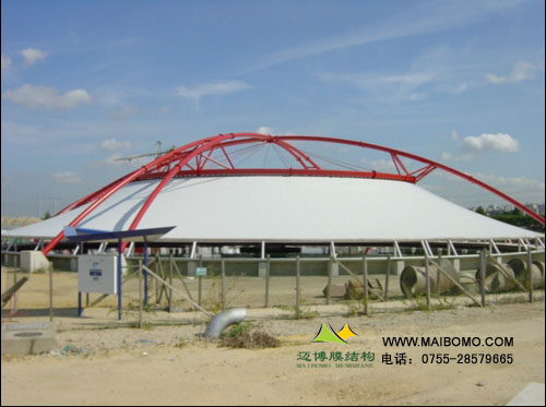 造紙廠污水池加蓋膜結(jié)構(gòu)