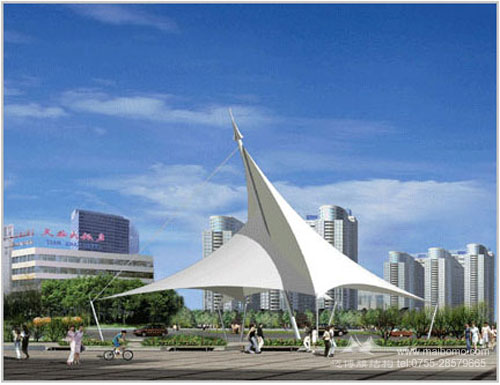 文化廣場(chǎng)張拉膜結(jié)構(gòu)