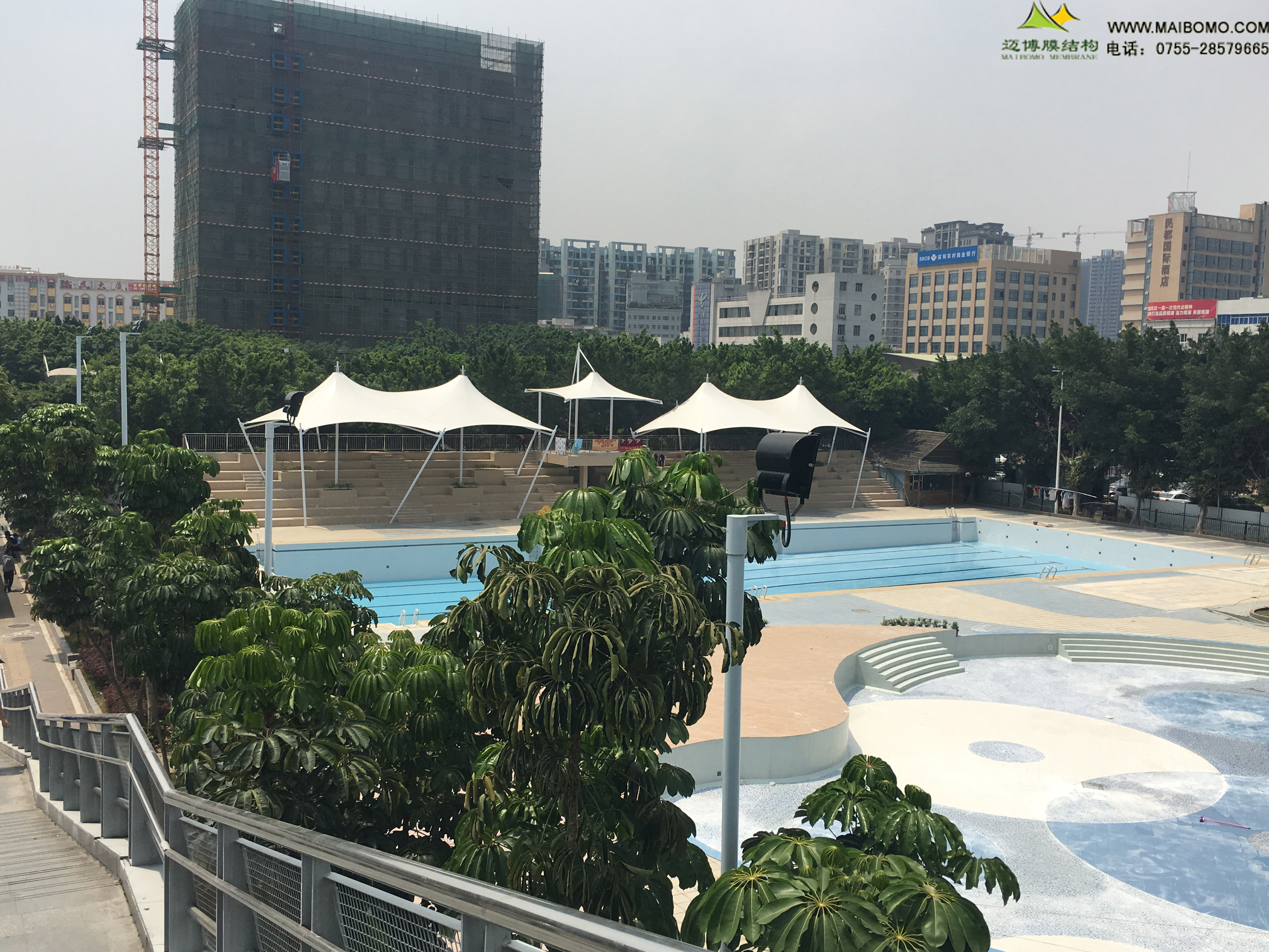 觀湖體育活動(dòng)中心游泳場膜結(jié)構(gòu)工程