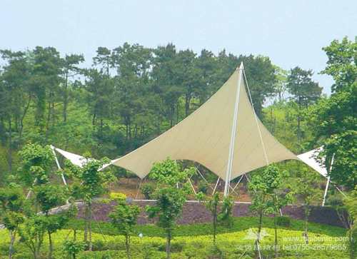 旅游度假村張拉膜結(jié)構(gòu)