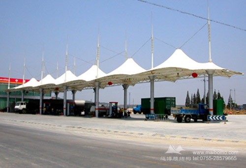 加油站膜結(jié)構(gòu)大棚一