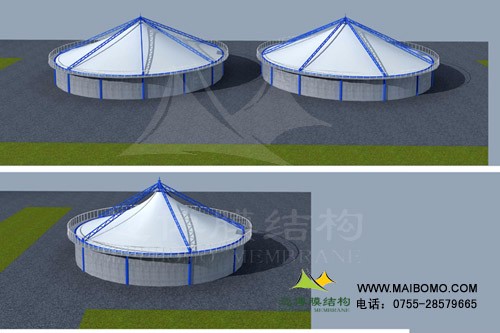 厭氧池膜結(jié)構(gòu)加蓋