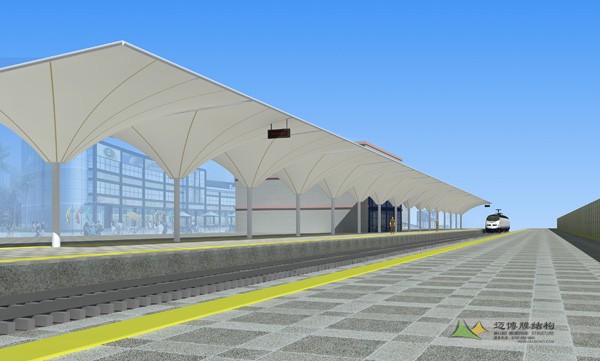 海南南山火車站站臺(tái)膜結(jié)構(gòu)設(shè)計(jì)方案