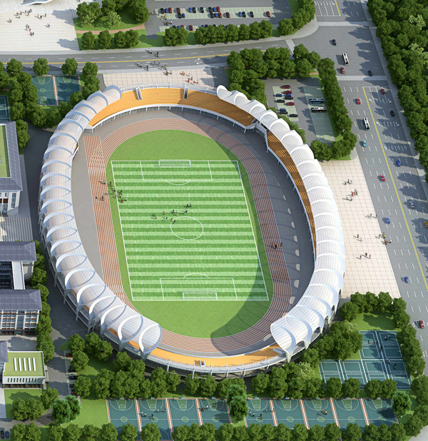 洛陽(yáng)市宜陽(yáng)體育場(chǎng)膜結(jié)構(gòu)建設(shè)